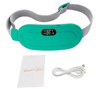 Warmher Coussin chauffant menstruel intelligent, rechargeable par USB, niveaux de chaleur réglables, design ergonomique, soulagement rapide dans une boîte cadeau blanche