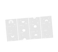 Warmhm 1 Ensemble Autocollant Mural de Mesure Miroir pour Garçon Fille Toise de Décorative pour Chambre Garçon Fille Sticker de Hauteur Pratique et