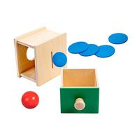 Warmhm 1 Ensemble Boîte de Jeu Éducative Bois pour Garçon Fille de Jouets Intellectuels Montessori pour Développement des Compétences Motrices et Relation Parent Garçon Fille