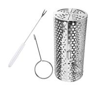 Warmhm 1 Ensemble De De Grillage en Maille pour Barbecue Panier À Rôtir Grilles Grilles Cage De Barbecue Filet Grille De Grillage Grille Amovible Plateau De Grillage