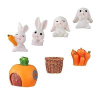 Warmhm 1 Ensemble Figurines de Miniatures Ensemble de Décorations de Gâteau Toppers de Cupcake Accessoires de Fête pour Décorations de Pâques Détails Réalistes et Colorés