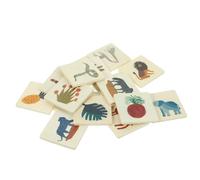 Warmhm 1 Ensemble Jeu de Cartes Bois Montessori pour Développez Mémoire et Critique Éducatifs Interactifs