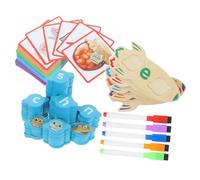 Warmhm 1 Ensemble Jeu Éducatif Apprentissage des Lettres pour Garçon Fille Alphabet et Cartes de Mots Stimule Coordination et Mémoire Parent Garçon Fille