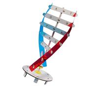 Warmhm 1 Ensemble Jouets du modèle ADN modèle d'hélice Modèles Double Helix modèle moléculaire Scientifique Apprendre des Jouets modèle de Bricolage à Double hélice Bois Coloré
