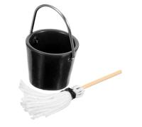 Warmhm 1 Ensemble Mini Outils de Nettoyage pour Maison Seau et Serpillère Miniatures pour Décoration de Maison