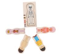 Warmhm 1 Ensemble Puzzle Bois Multicouche sur Corps Humain Éducatif pour Garçon Fille sur Outil Apprentissage pour Comprendre Les Organes Internes pour Écoles