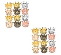 Warmhm 1 Jeu Accessoires De Pendentif De La Couronne Charme De La Couronne Pour Perles De Couronne Nombre Collier Breloques or Crown Craft Pendant Mini Charme Mariage Alliage 60 Pièces