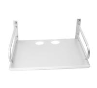 Warmhm 1 Pièce Étagère Murale Aluminium Support de Rangement Mural pour Routeur et Accessoires de Rangement Pratique pour Bureau Cuisine et Salon Installation Facile et Design Élégant