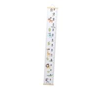 Warmhm 1 Pièce Toise Murale Toile avec Animaux Cartoons Règle Hauteur Décorative pour Mesurer Maison