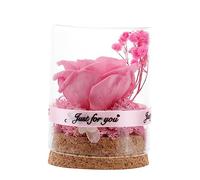 Warmhm 1 Pièce Verre avec Décoration Romantique pour Saint Valentin Créatif avec Couverture Verre pour Mariages et Décorations Intérieur