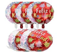 Warmhm 10 Pièces Ballons de Noël Décoratifs Thème Espagnol Idéaux pour Fêtes et Décorations de Noël