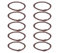Warmhm 10 Pièces Boucle de Bracelet de Montre Marron en Cuir 20mm | Accessoire Montre Pratique, Remplacement D’attache Cassée, Installation Facile, Maintien Sûr du Bracelet