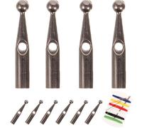 Warmhm 10 Pièces Couvercles Métalliques pour Baleines de Parapluie Accessoires de Remplacement pour Parapluies Pliants Embouts de Queue Pratiques et Durables