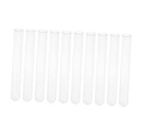 Warmhm 10 pièces Kit de Tubes à Essai Verre Transparent Résistance Thermique Réutilisables pour Expériences et Échantillons Laboratoire Accessoires Pratiques pour DIY et Usage