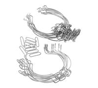 Warmhm 10 pièces Lot de Clips à Pince pour Bocaux Verre Fermeture Hermétique à Verrouillage par Fil Métallique Compatible Grands Bocaux à Large Ouverture Installation Facile et