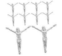 Warmhm 10 Pièces Metal Cross Charm Diy Accessories For Religious Jewelry Crafting And Decoration