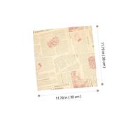 Warmhm 100 feuilles Papier Graisse Alimentaire Imprimé Papier Sandwich Multifonction pour de Fromage Frites Sandwichs et Pâtisseries Huile et Soignée