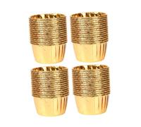Warmhm 100 pièces Caissettes Pâtisserie Colorées Papier Alimentaire Résistant Chaleur Moules Cupcakes Jetables Doré pour Fête et Cuisson Variée Couleur Aléatoire Couleur Aléatoire