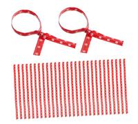 Warmhm 1000 pièces Twist Ties avec Motifs à Pois Rouges Liens Flexibles pour Cadeaux Scellage Alimentaire pour Sacs à Bonbons Pâtisserie et