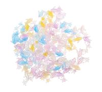 Warmhm 100pièces Animaux Marins Résine Breloques pour Ongles Décorations Dauphin Accessoires Nail Art Ornements de Poissons