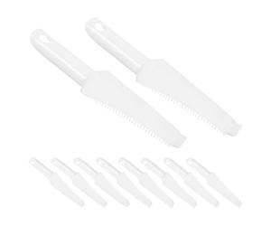 Warmhm 10pcs Raclette de Nettoyage pour Seau de Sol et Balai Plat en Plastique Blanc, Accessoire Polyvalent Facile à Installer pour Cuisines et Zones à Fort Passage