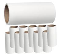 Warmhm 10pièces Adhésifs pour Peluches Kit De Recharges pour Élimination De Poils Animaux Et Poussière Roller Pratique pour Maison Et Voyage