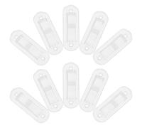 Warmhm 10pièces Cache-interrupteur Transparent pour Interrupteur à Bascule Plaque Murale Décorative Protège-interrupteur pour Sécurité Garçon Fille Lot Vis