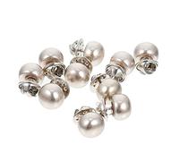 Warmhm 10pièces Corsages De Col Et Boucles De Sécurité Pour Vêtements Broches Anti-espionnage Argent Boutons De Sécurité Pour Cols Et Corsages