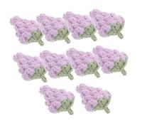 Warmhm 10pièces Pendentifs Crochet De Grapes Pour Décoration De Et Porte-clés Charms Amigurumi Fruits Adorables à Tricoter Accessoires Faits Main