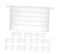 Warmhm 12 Pièces Bouchons Étanchéité pour Jardinières Plastique Transparent Rond Écoulement Eau Réutilisables Accessoires pour Pots de Fleurs et Bacs à Légumes de Balcon