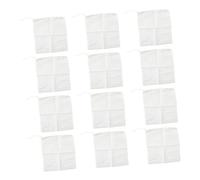 Warmhm 12 pièces Cotton Soup Bags With Drawstring Reusable Chinese Medicine Strainer Bags For Brewing And Boiling Fine Mesh Filter Pouches For Kitchen And Tea Use
