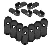 Warmhm 12 Pièces Wardrobe Pole Brackets Zinc Alloy Heavy Duty Rod End Supports Closet Rod Socket Flange Holder for Safe Garment Storage and Easy Installation