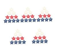 Warmhm 120 Pièces Rotin Décoratives pour Fête Décoration Suspendue DIY Mix Blanc Rouge Bleu