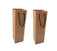 Warmhm 12pièces à Main Papier pour Bouteille De Vin Cadeau De Transport Lot pour Vin Rouge