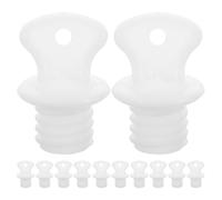 Warmhm 12pièces Bouchons Caoutchouc pour Bouillottes Étanches Bouchons de Rechange Blancs pour Bouteilles Eau Chaude et Sachets