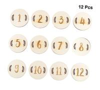 Warmhm 12pièces Cartes Mensuelles Pour Garçon Fille Cartes Marquantes Chiffres Pour Commémorer Étapes Importantes Croissance