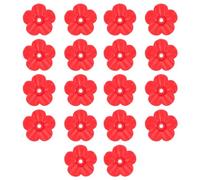 Warmhm 18pièces Mangeoire Créative pour Colibris Fleur Nourricière Originale Distributeur Alimentaire Plastique Design Floral Esthétique pour Oiseaux