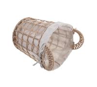 Warmhm 1pièce Panier à Linge Portable Jute Rangement Multifonctionnel Pour Salle De Bain Chambre Et Maison Modèle Ronde Avec Poignée Pratique