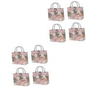 Warmhm 2 Ensembles en Plastique Respectueux De Faveur À Main Mariage Réutilisable Toi À Fourre-Tout Rose 4 Pièces * 2