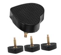 Warmhm 2 paires Embouts Talon Cœur pour Talons Pointes de Remplacement Résistantes et Accessoires Réparation Chaussures Femmes Facile à Installer Noir Fin et Épais