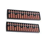 Warmhm 2 pièces Abacus Traditionnel Petit Format Accessoire de Comptage Outil Éducatif pour Garçon Fille Garçon Fille Entraînement Calcul Mental