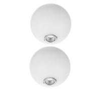 Warmhm 2 pièces Abat Jour Verre Blanc Lot de Remplaçants pour Lampes Suspendues Appliques Murales et Lustres Design et Éclairage Doux pour Ambiance Chaleureuse Maison
