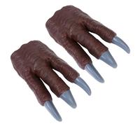 Warmhm 2 pièces Accessoire de Patte de Dinosaure Cosplay pour Fête Garçon Fille Jeu de Rôle Patte de Velociraptor Réaliste 2pcs