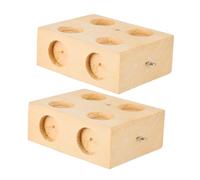 Warmhm 2 Pièces Accessoires Bois pour Chariots Panneaux Dynamiques et Statistiques pour des Forces de Friction Outils Pédagogiques Mécanique