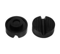 Warmhm 2 pièces Adaptateurs Caoutchouc pour Cric Hydraulique Antidérapants Stables pour Support de Auto Protection du Rail de Cadre de Cric