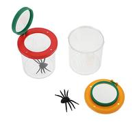 Warmhm 2 Pièces Boîte Observation Insectes Lentilles Double pour Activités Éducatives Plein Air Pédagogique pour Exploration Nature et Science