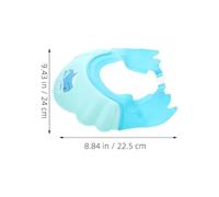 Warmhm 2 Pièces Bonnet de Garçon Fille Réglable avec Protection Oreilles et Yeux Casquette Bain Imperméable pour Garçon Fille Chapeau à Visière Doux pour Bleu et Rose