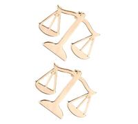 Warmhm 2 pièces Broche Homme Métal Balance Justice pour Costume Épingle Col Raffinée Alliage pour Avocat Accessoire Élégant Professionnel