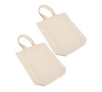 Warmhm 2 pièces Cabas Toile Portable pour Bouteilles de Cadeau Réutilisable sans Compartiment Pliable et pour Mariage et Fête Dimensions