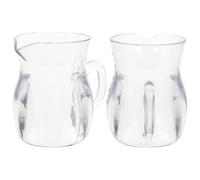 Warmhm 2 Pièces Carafon à Vin en Acrylique 70ml Poignée pour Bar